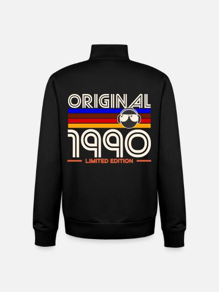 Original 1990 Limited Edition - Unisex Organic Zip Sweatshirt by Stanley/Stella - black