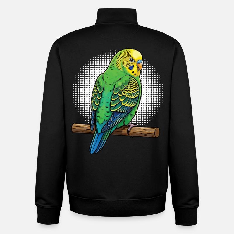 Budgerigars Budgie Owners Budgies - Unisex Organic Zip Sweatshirt by Stanley/Stella - black