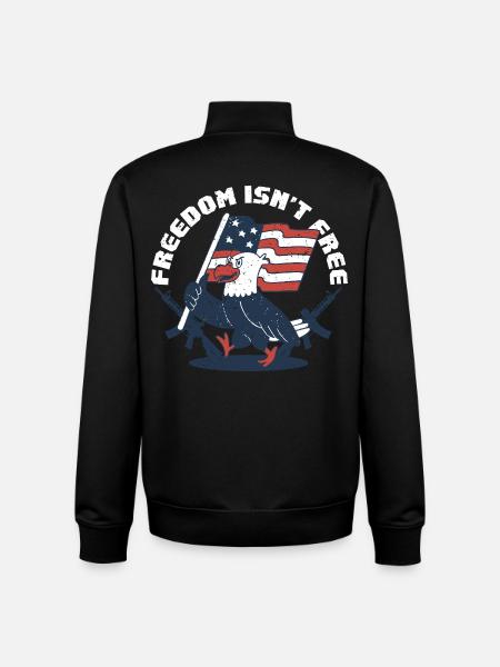 Veterans Day for Republicans - Unisex Organic Zip Sweatshirt by Stanley/Stella - black