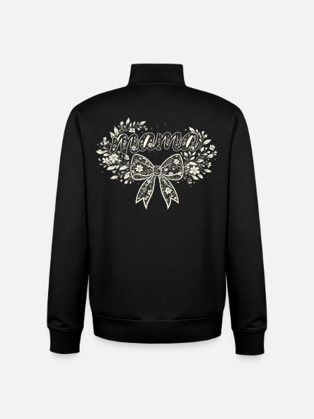 Mama-Geschenk: Retro-Mama-Visualisierung - Unisex Organic Zip Sweatshirt von Stanley/Stella - Schwarz