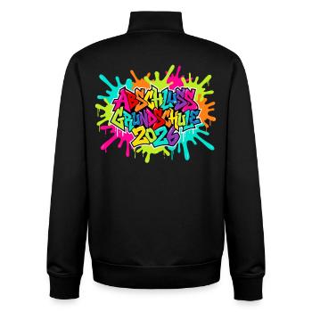 Grundschule Abschluss 2026 - Unisex Organic Zip Sweatshirt von Stanley/Stella - Schwarz - Hinten - AI Model Male 185 light (185cm)