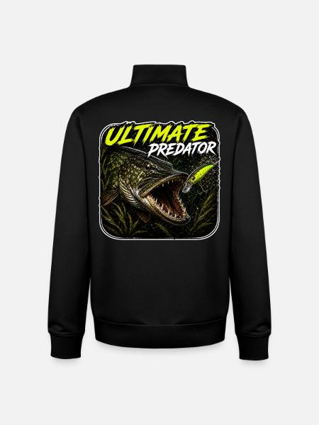 Ultimatives Predator-Hechtfang-Design - Unisex Organic Zip Sweatshirt von Stanley/Stella - Schwarz