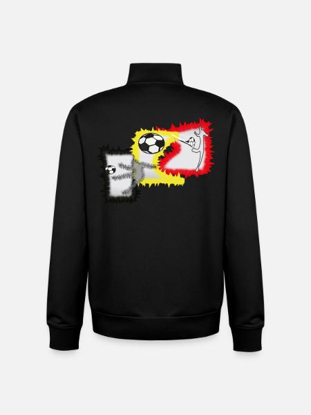 Kicker Fußball Stürmer  - Unisex Organic Zip Sweatshirt von Stanley/Stella - Schwarz