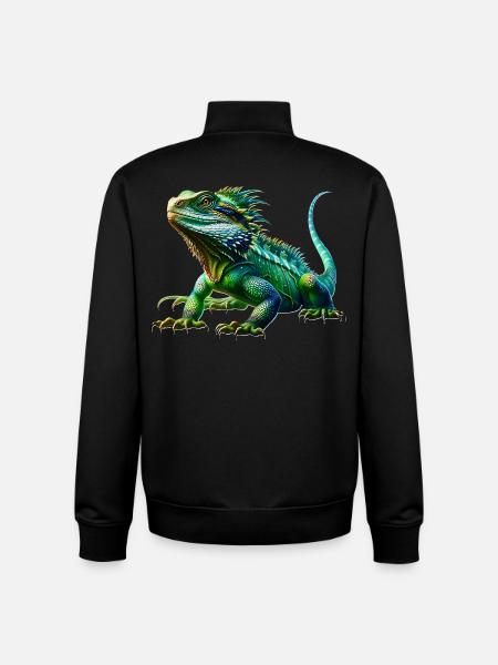 Chinese Water Dragon - Unisex Organic Zip Sweatshirt by Stanley/Stella - black