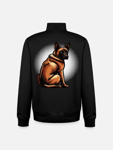 Malinois Belgian Shepherd Malinois Owner - Unisex Organic Zip Sweatshirt by Stanley/Stella - black