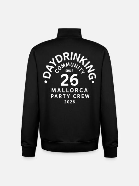 Malle 2026 Daydrinking Community Party Crew - Unisex Organic Zip Sweatshirt by Stanley/Stella - black