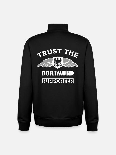 Flügelhelden Fanshirt Dortmund - Unisex Organic Zip Sweatshirt von Stanley/Stella - Schwarz
