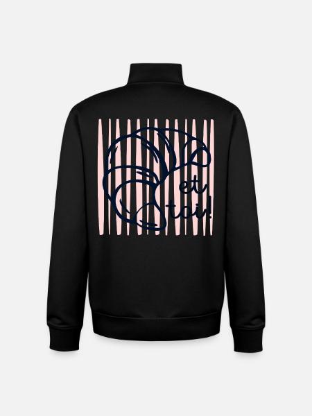 Crescent and you - Unisex Organic Zip Sweatshirt by Stanley/Stella - black