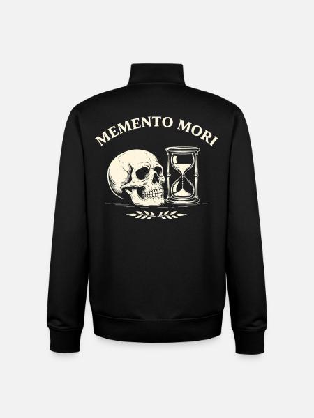 Memento Mori Skull - Unisex Organic Zip Sweatshirt by Stanley/Stella - black