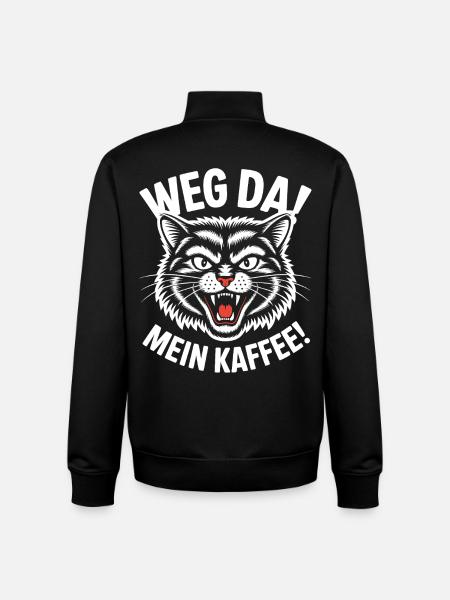 Mein Kaffee - Unisex Organic Zip Sweatshirt von Stanley/Stella - Schwarz