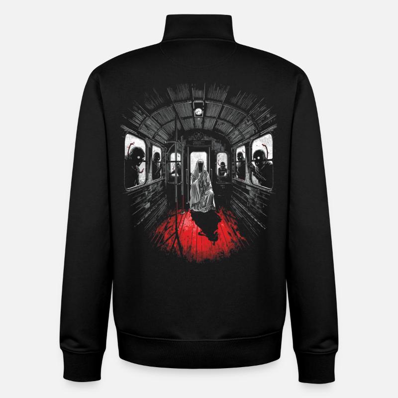 Midnight passenger – Ghost train - Unisex Organic Zip Sweatshirt von Stanley/Stella - Schwarz
