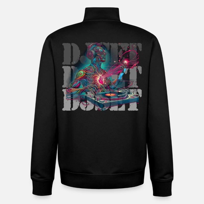 DJ Set - Unisex Organic Zip Sweatshirt von Stanley/Stella - Schwarz