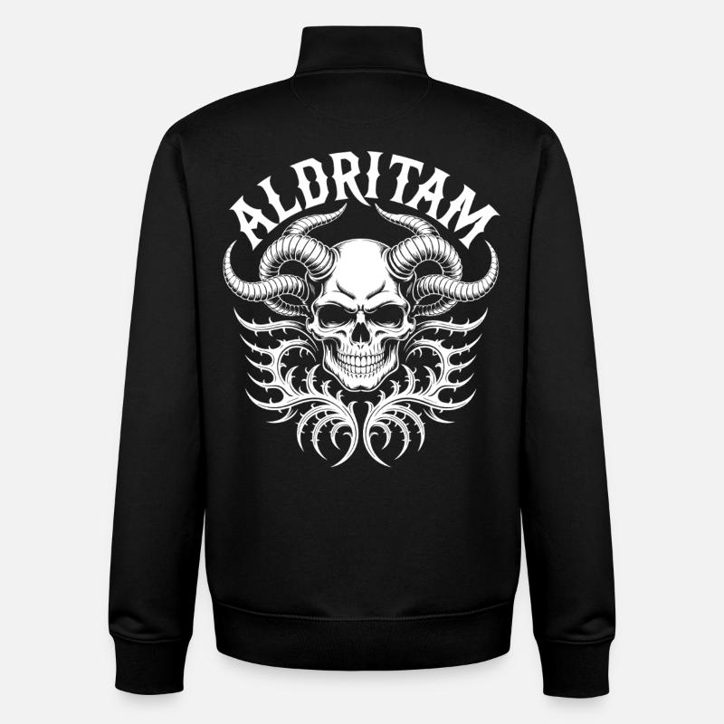 Eldritch Skull Tentakel - Unisex Organic Zip Sweatshirt von Stanley/Stella - Schwarz