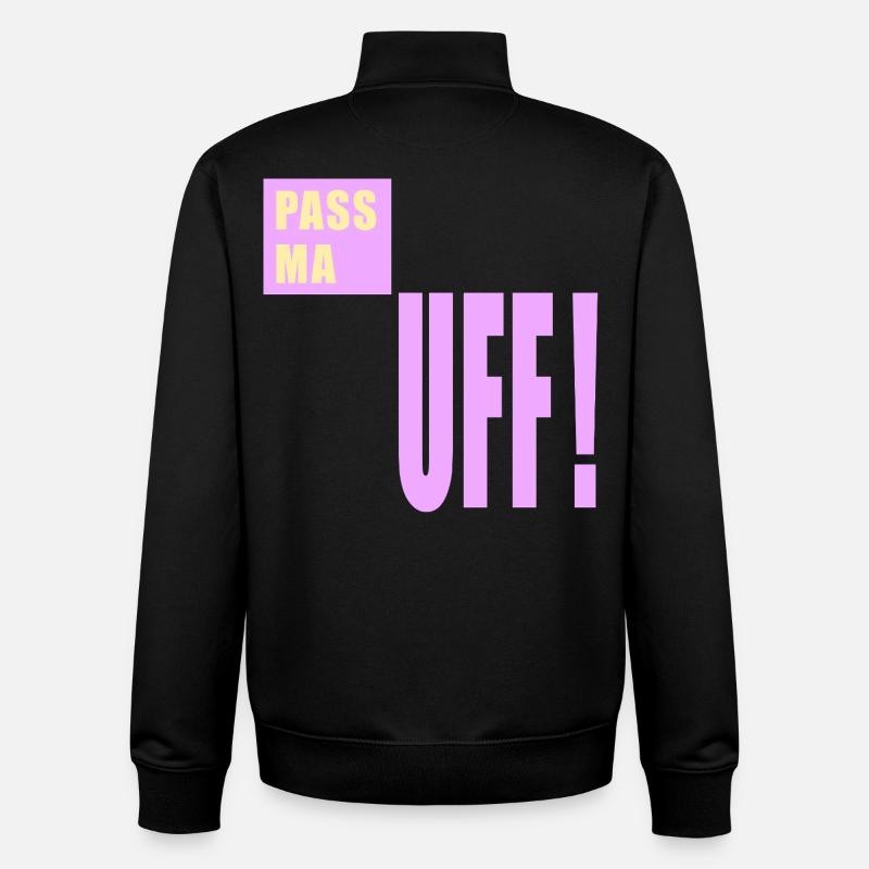 Berlin Aufpassen Berlinerisch - Unisex Organic Zip Sweatshirt von Stanley/Stella - Schwarz