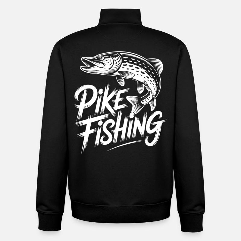 jumping pike - Unisex Organic Zip Sweatshirt by Stanley/Stella - black