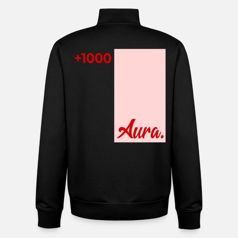 Points d’Aura à Révision - Sweat zippé unisexe en coton bio Stanley/Stella - noir