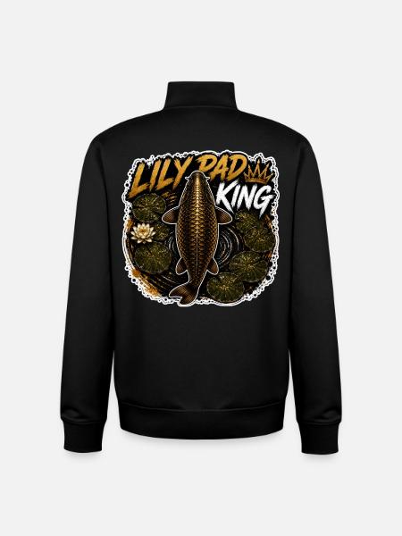 Rosenblatt-Karpfenfang-Design - Unisex Organic Zip Sweatshirt von Stanley/Stella - Schwarz