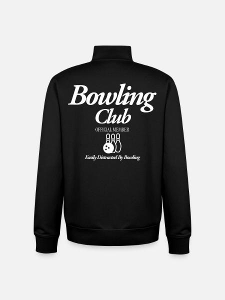 Bowling Club - Unisex Organic Zip Sweatshirt by Stanley/Stella - black