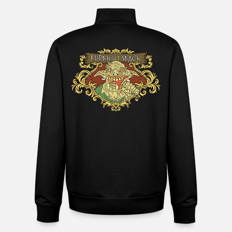 Mitternachts-Snack-Goblin - Unisex Organic Zip Sweatshirt von Stanley/Stella - Schwarz