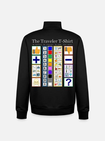 Das Reisende T-Shirt - Unisex Organic Zip Sweatshirt von Stanley/Stella - Schwarz