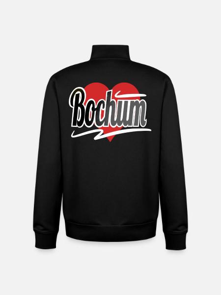 Bochum - Sweat zippé unisexe en coton bio Stanley/Stella - noir