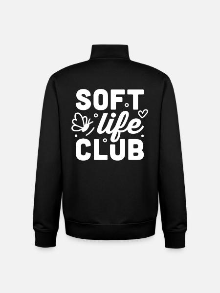 Softlife-Club - Unisex Organic Zip Sweatshirt von Stanley/Stella - Schwarz