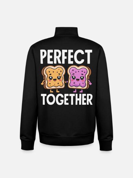 Peanut Butter & Jam Partner Look Design - Unisex Organic Zip Sweatshirt by Stanley/Stella - black