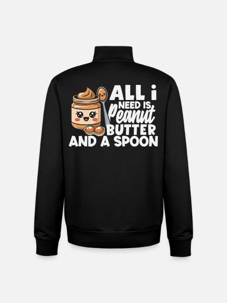 Peanut Butter & Jam Partner Look Design - Unisex Organic Zip Sweatshirt by Stanley/Stella - black