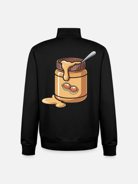 Peanut Butter & Jam Partner Look Design - Unisex Organic Zip Sweatshirt by Stanley/Stella - black