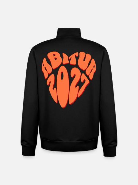 Abitur 2027 Herz - Unisex Organic Zip Sweatshirt von Stanley/Stella - Schwarz