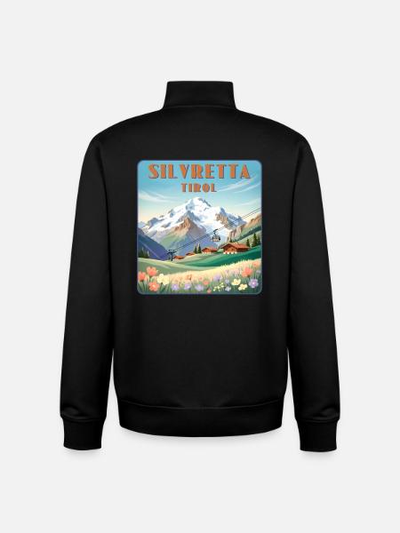 Silvretta - Unisex Organic Zip Sweatshirt von Stanley/Stella - Schwarz