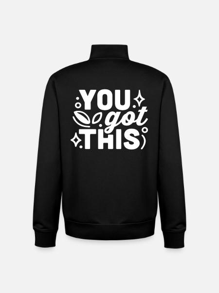 Tu as ce soutien - Sweat zippé unisexe en coton bio Stanley/Stella - noir