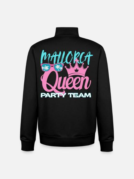 Mallorca Queen Party Team - Unisex Organic Zip Sweatshirt by Stanley/Stella - black