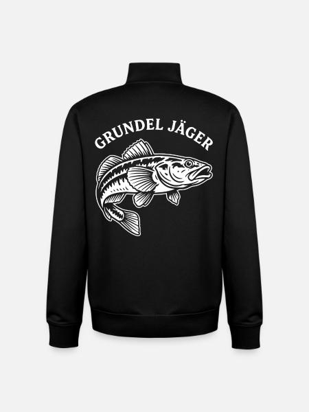 Grundel Jäger Fisch-Design - Unisex Organic Zip Sweatshirt von Stanley/Stella - Schwarz