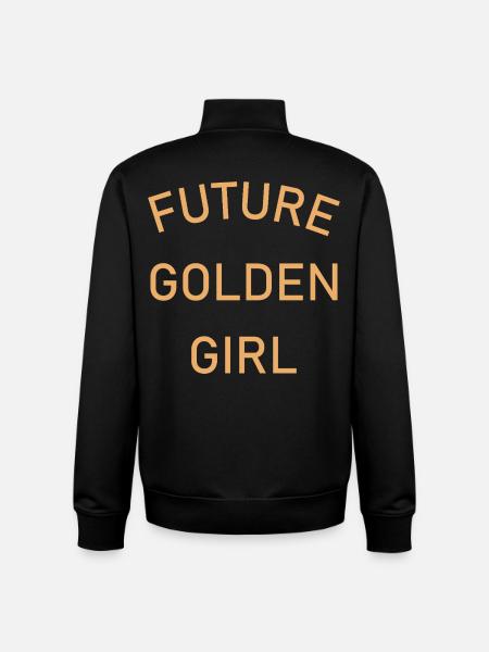 Future Fille d’Or - Sweat zippé unisexe en coton bio Stanley/Stella - noir