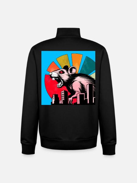 Rat Horror - Unisex Organic Zip Sweatshirt by Stanley/Stella - black