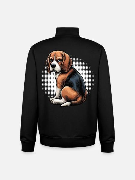 Beagle Beaglebesitzer Beaglehalter beaglehund - Unisex Organic Zip Sweatshirt von Stanley/Stella - Schwarz