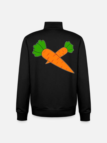 Carottes - Sweat zippé unisexe en coton bio Stanley/Stella - noir