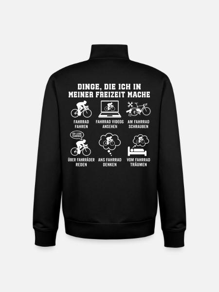 fahrrad fahren - Unisex Organic Zip Sweatshirt von Stanley/Stella - Schwarz