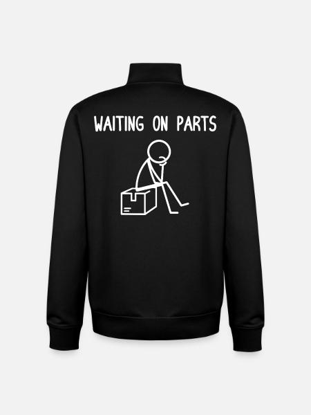 Mechanic Humor Skeleton Garage Gift - Unisex Organic Zip Sweatshirt by Stanley/Stella - black