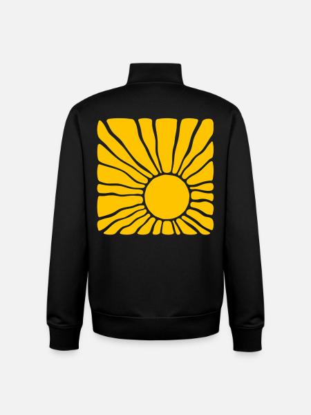 Sonne - Unisex Organic Zip Sweatshirt von Stanley/Stella - Schwarz