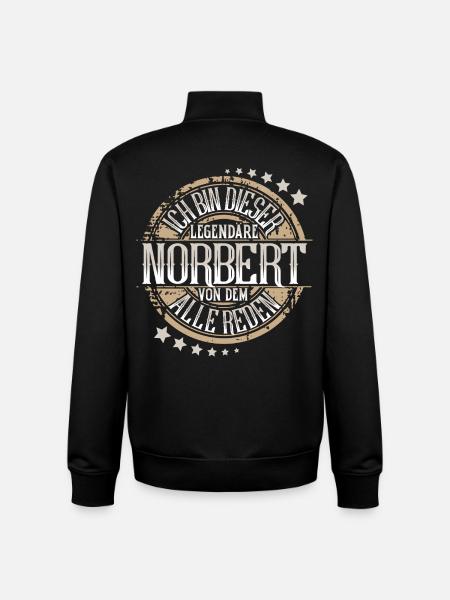 Norbert - Unisex Organic Zip Sweatshirt von Stanley/Stella - Schwarz