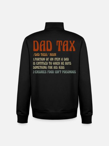 Papa Steuer-Meme Tee - Unisex Organic Zip Sweatshirt von Stanley/Stella - Schwarz