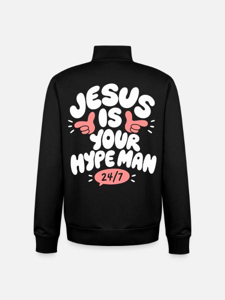 Jesus Is Your Man - Unisex Organic Zip Sweatshirt von Stanley/Stella - Schwarz