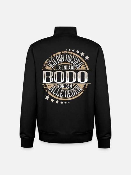 Bodo - Unisex Organic Zip Sweatshirt von Stanley/Stella - Schwarz