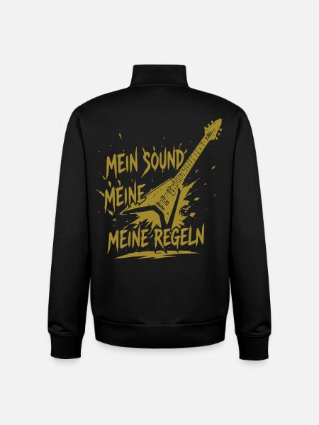 Meine Regeln Mein Sound - Unisex Organic Zip Sweatshirt von Stanley/Stella - Schwarz