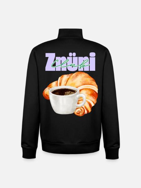 Afternoon Club Coffee - Unisex Organic Zip Sweatshirt by Stanley/Stella - black