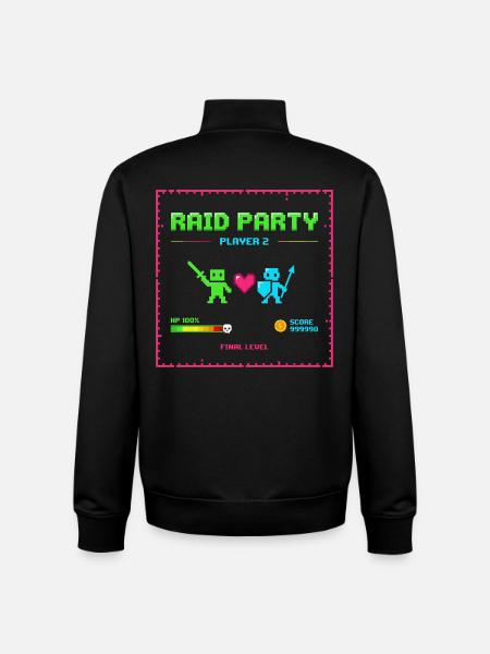 FINAL ENDBOSS – Raid Party Edition - Unisex Organic Zip Sweatshirt by Stanley/Stella - black