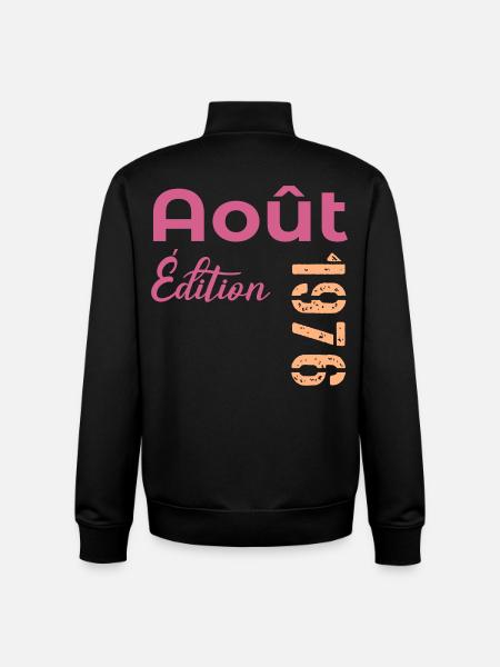50e anniversaire - août 1976 - Sweat zippé unisexe en coton bio Stanley/Stella - noir