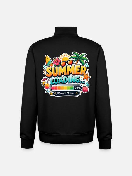 Summer Loading Vacation Incoming T-Shirt - Sweat zippé unisexe en coton bio Stanley/Stella - noir